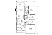 Craftsman Style House Plan - 3 Beds 2 Baths 1732 Sq/Ft Plan #53-541 
