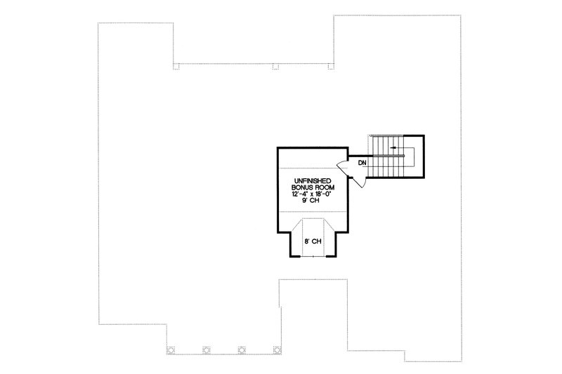 House Blueprint - Floor Plan - Upper Floor for Craftsman House Plan #20-164 - 3 bed, 3 bath