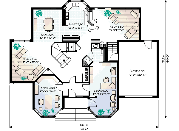 House Design - European Floor Plan - Main Floor Plan #23-276