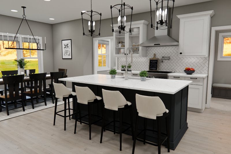 House Design - Interior - Kitchen for Bungalow House Plan #51-1370 - 3 bed, 2.5 bath