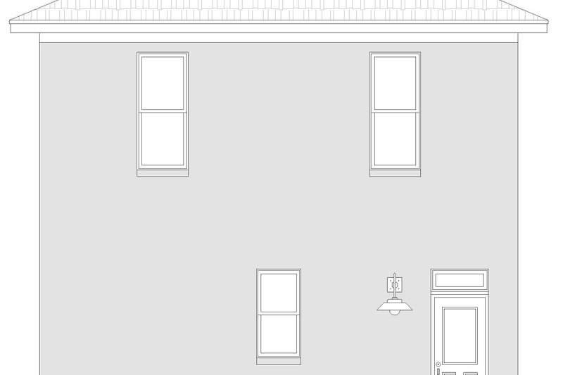 Dream House Plan - Exterior - Rear Elevation for Contemporary House Plan #932-663 - 2 bed, 1 bath