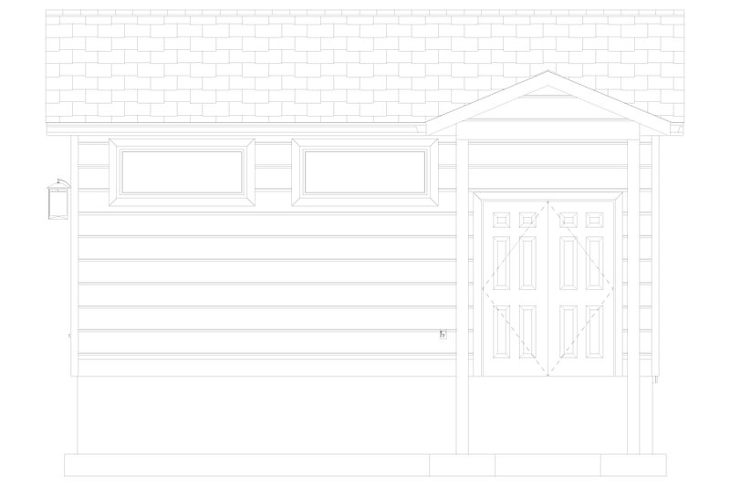 Architectural House Design - Exterior - Other Elevation 4 for Traditional House Plan #1060-481, 0 bath