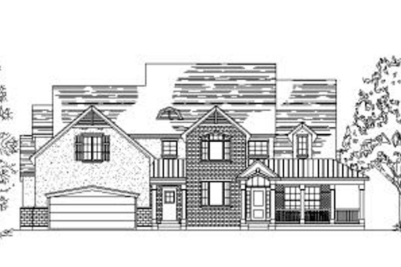 Architectural House Design - Country Exterior - Front Elevation Plan #5-193