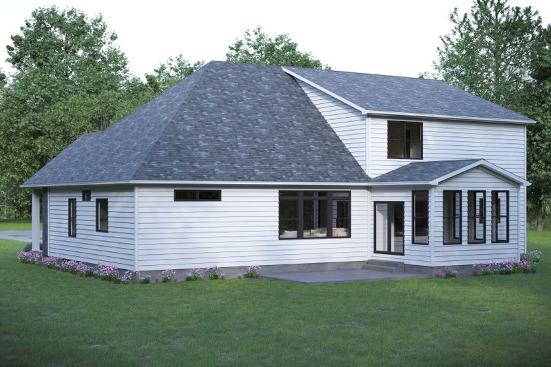 House Blueprint - Exterior - Rear Elevation for Country House Plan #1089-48 - 3 bed, 2.5 bath