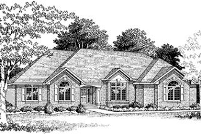 Dream House Plan - Traditional Exterior - Front Elevation Plan #70-375