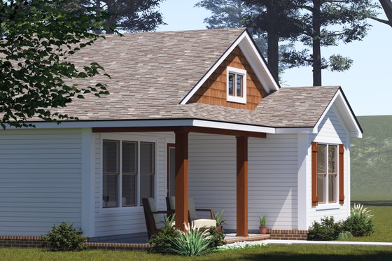 Exterior - Other Elevation 2 for Cottage House Plan #513-2341 - 3 bed, 2 bath