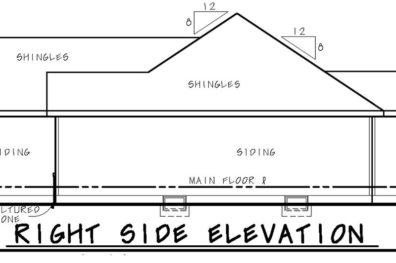 Dream House Plan - Exterior - Other Elevation 1 for Craftsman House Plan #20-2181 - 3 bed, 2 bath
