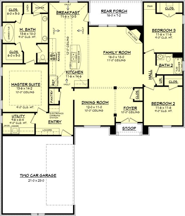Dream House Plan - European Floor Plan - Main Floor Plan #430-72