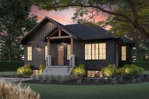 House Blueprint - Bungalow Exterior - Front Elevation Plan #23-2870