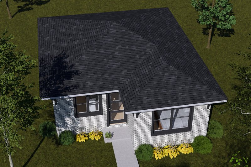House Blueprint - Exterior - Other Elevation 4 for Modern House Plan #513-2481 - 2 bed, 2 bath