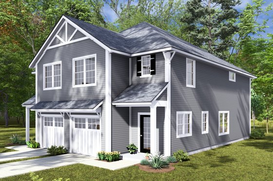 Exterior - Other Elevation for Cottage House Plan #513-2265 - 3 bed, 2.5 bath
