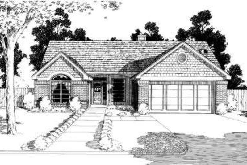 Dream House Plan - Traditional Exterior - Front Elevation Plan #310-182