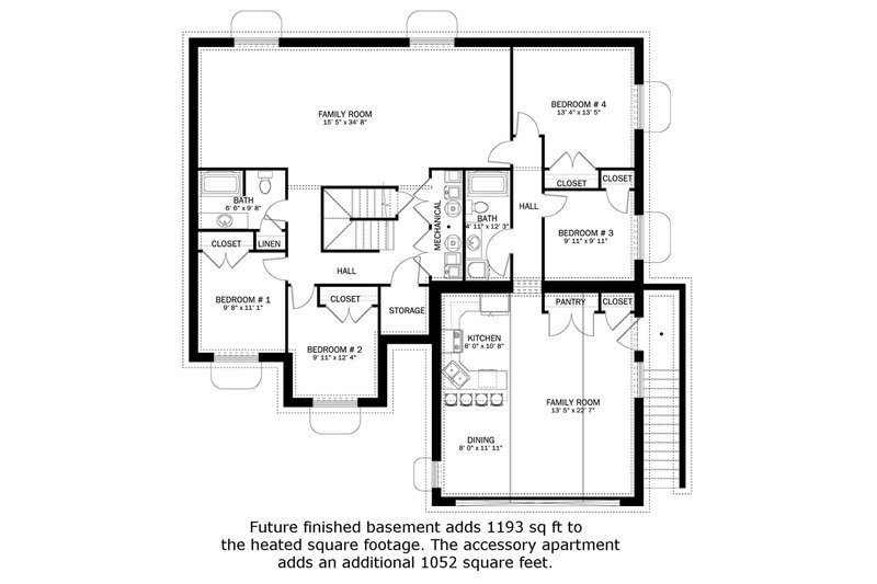 House Plan Design - Future Finished Basement