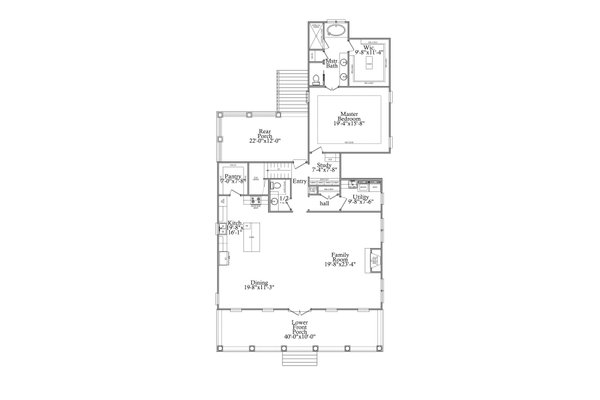 Traditional Floor Plan - Main Floor Plan #69-411