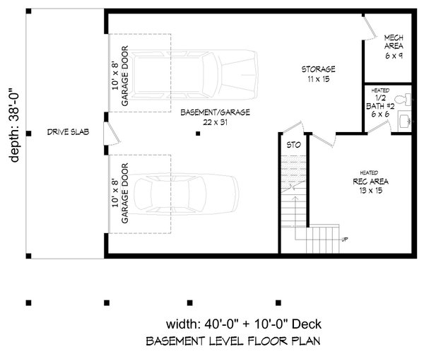 House Plan Design - Traditional Floor Plan - Lower Floor Plan #932-440