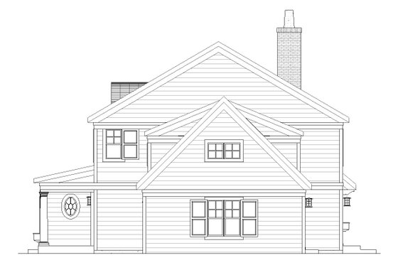 Exterior - Other Elevation 1 for Colonial House Plan #901-10 - 3 bed, 2.5 bath