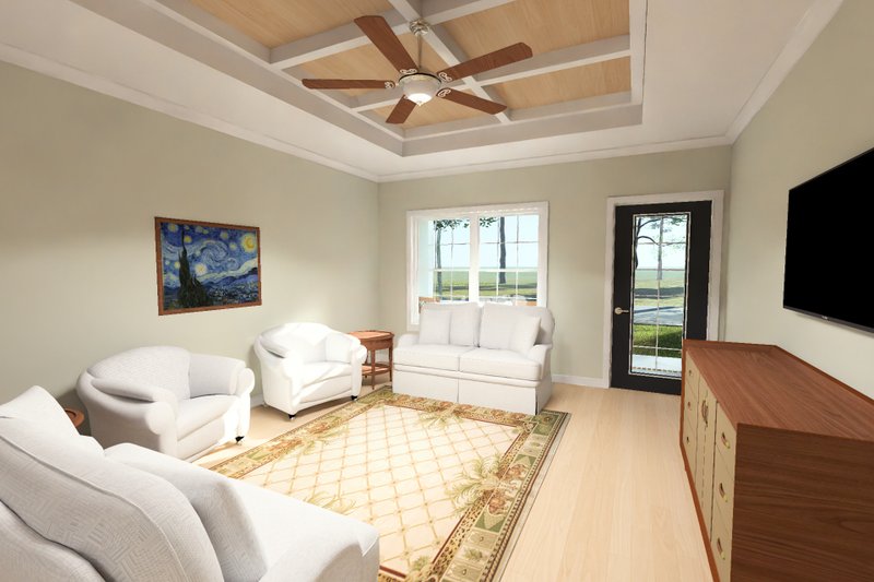 House Blueprint - Interior - Family Room for Modern House Plan #513-2497 - 3 bed, 2 bath
