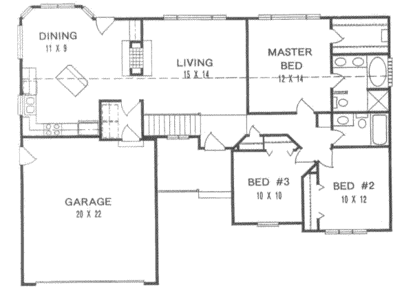 Traditional Floor Plan - Main Floor Plan #58-132