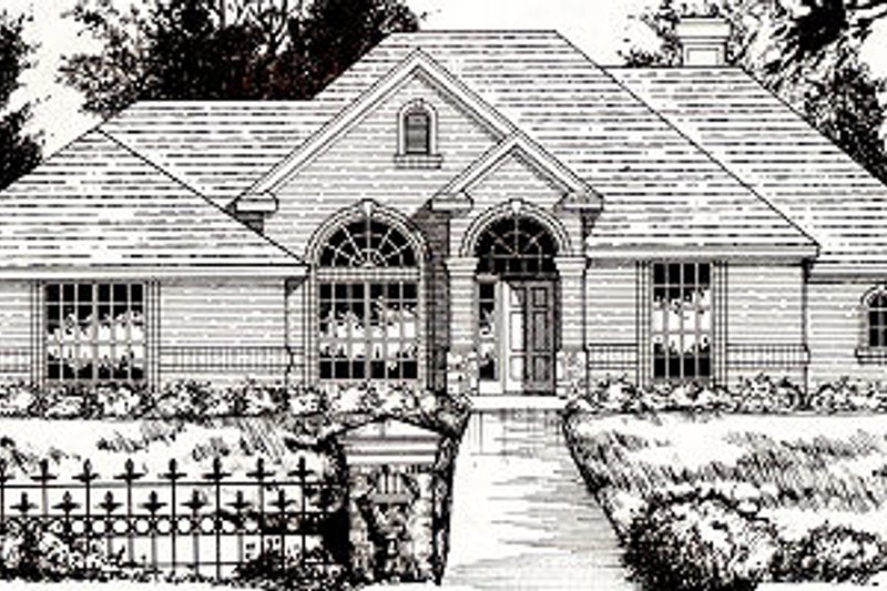 Traditional Style House Plan - 3 Beds 2.5 Baths 1888 Sq/Ft Plan #40-377