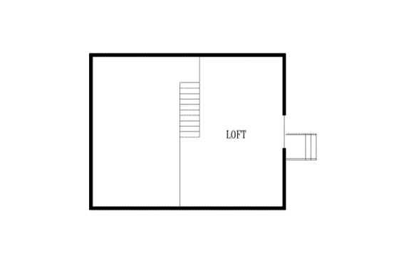 Floor Plan - Other Floor for Traditional House Plan #1-126 - 1 bed, 1 bath