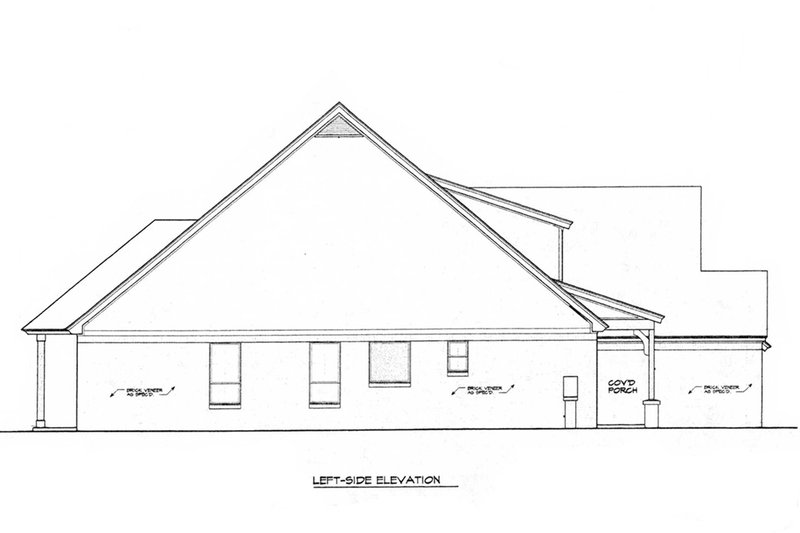 Home Plan - Left Side Elevation