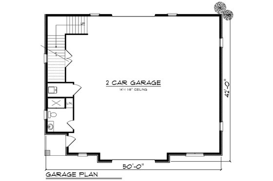 Floor Plan - Main Floor for European House Plan #70-1451, 0 bath