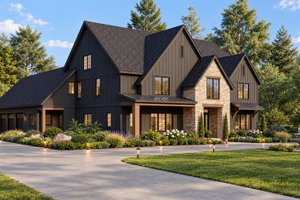 Dream House Plan - Exterior - Front Elevation for Farmhouse House Plan #932-1461 - 5 bed, 5.5 bath