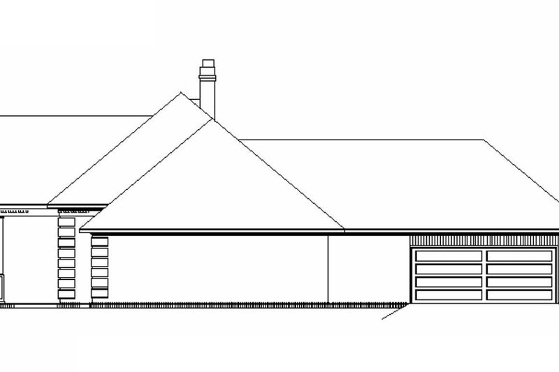 Architectural House Design - Exterior - Other Elevation 1 for Traditional House Plan #45-599 - 3 bed, 2 bath