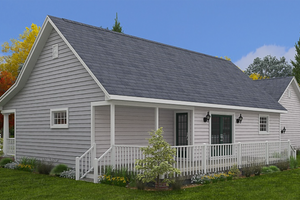 Exterior - Other Elevation 2 for Ranch House Plan #1082-5 - 2 bed, 2 bath