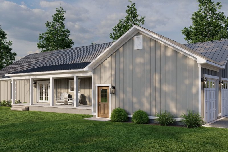 House Blueprint - Exterior - Rear Elevation 2 for Farmhouse House Plan #923-339 - 3 bed, 2.5 bath