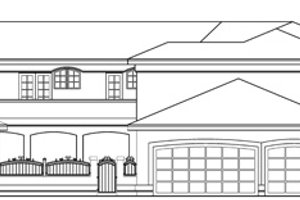 Exterior - Other Elevation House Plan #124-646 - 3 bed, 4.5 bath