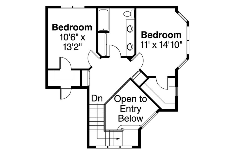 Architectural House Design - Floor Plan - Upper Floor for Country House Plan #124-173 - 3 bed, 2.5 bath
