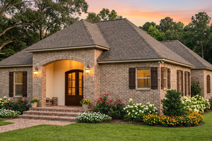 Architectural House Design - Exterior - Front Elevation for Traditional House Plan #406-9617 - 3 bed, 2 bath