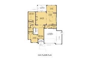Floor Plan - Main Floor for Traditional House Plan #1066-170 - 5 bed, 4.5 bath