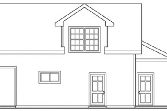 Exterior - Other Elevation 1 for Traditional House Plan #124-641, 1 bath
