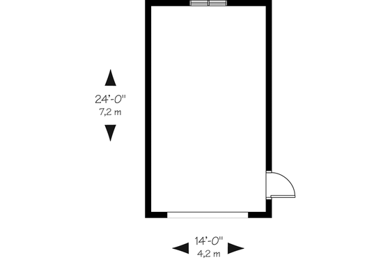 Floor Plan - Main Floor for Traditional House Plan #23-424, 0 bath