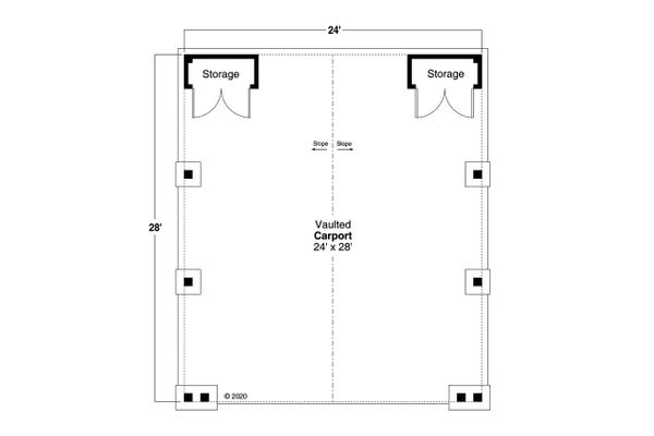 Architectural House Design - Craftsman Floor Plan - Main Floor Plan #124-1226