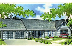 Ranch Exterior - Front Elevation Plan #45-190