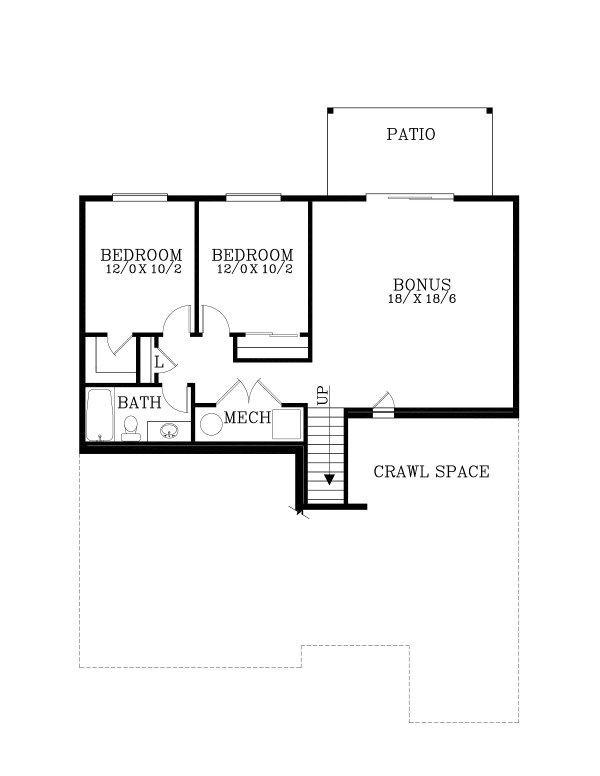 Home Plan - Craftsman Floor Plan - Upper Floor Plan #53-686