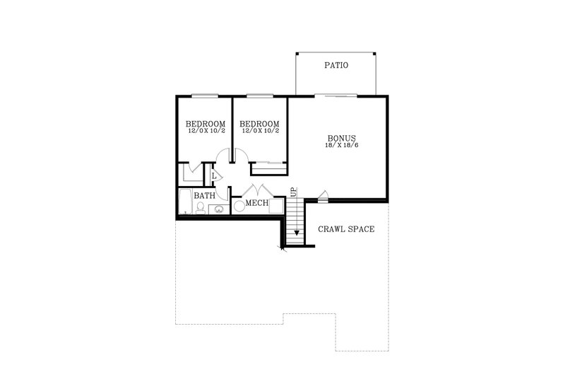 House Design - Floor Plan - Upper Floor for Craftsman House Plan #53-686 - 3 bed, 2.5 bath