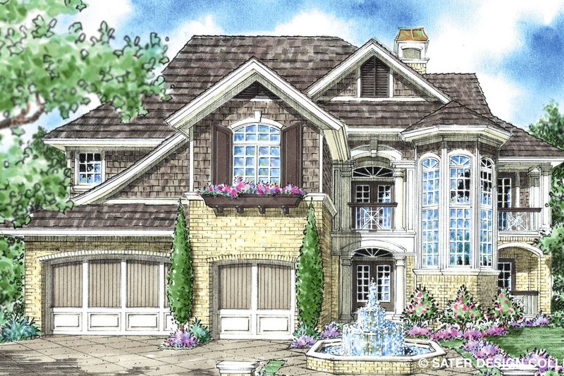 Home Plan - Country Exterior - Front Elevation Plan #930-281