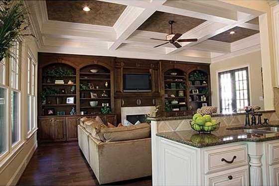 Interior - Family Room 1 for Craftsman House Plan #453-14 - 4 bed, 4.5 bath