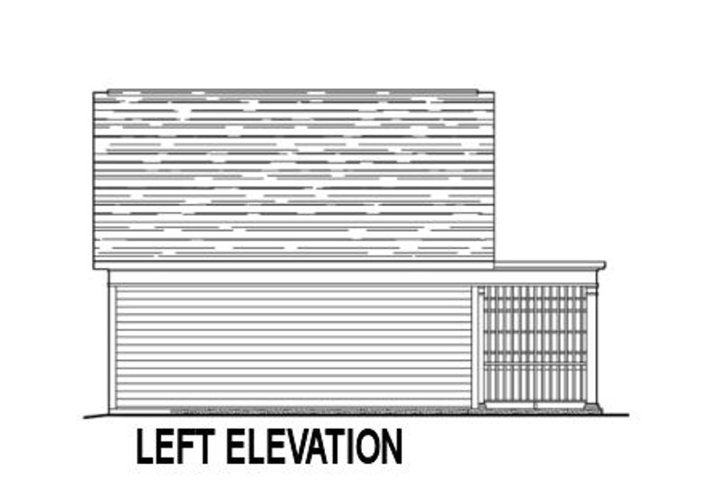 Home Plan - Exterior - Other Elevation 2 for Craftsman House Plan #123-109, 0 bath