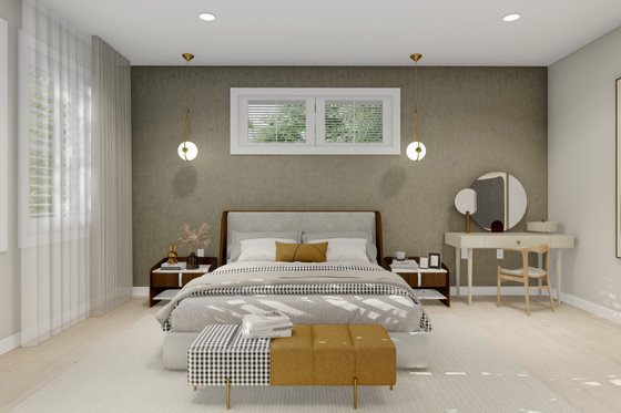 Interior - Master Bedroom for Ranch House Plan #1060-26 - 5 bed, 3.5 bath