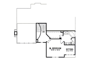 Floor Plan - Upper Floor for Traditional House Plan #67-842 - 3 bed, 2 bath