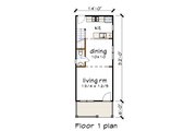 Farmhouse Style House Plan - 2 Beds 1.5 Baths 868 Sq/Ft Plan #79-277 Floor 
