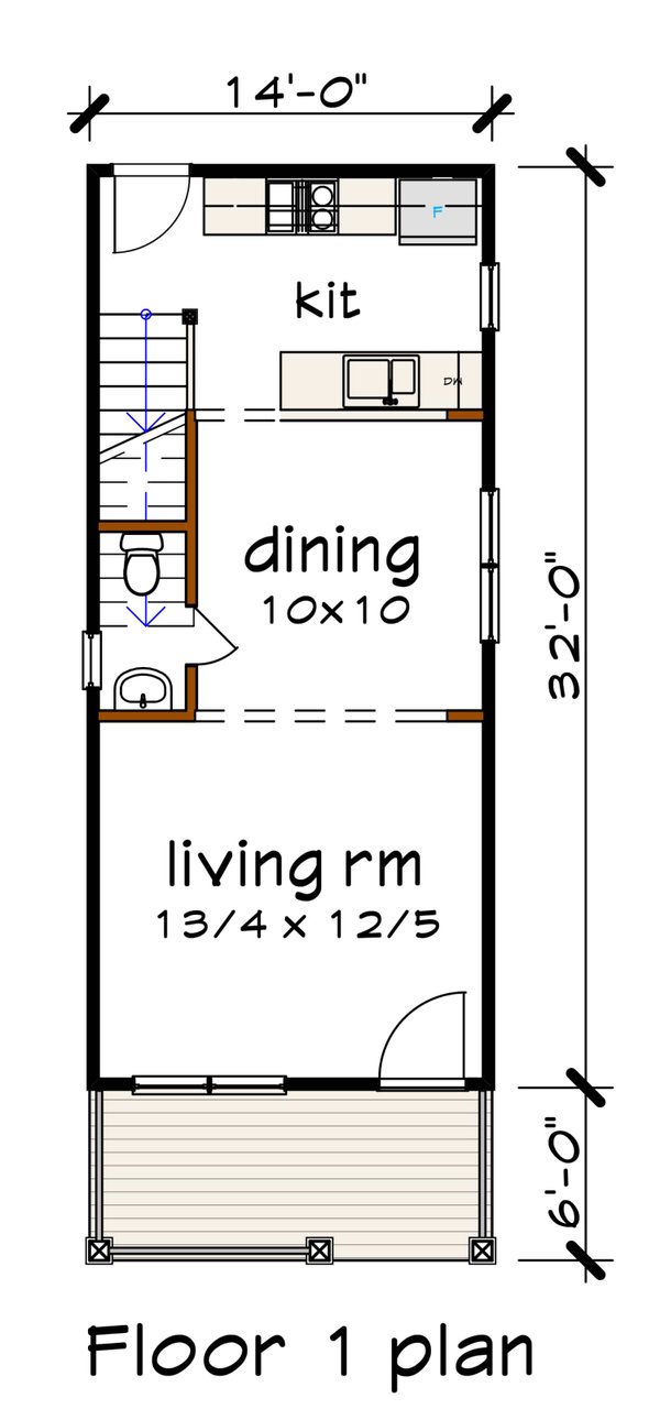 Farmhouse Floor Plan - Main Floor Plan #79-277