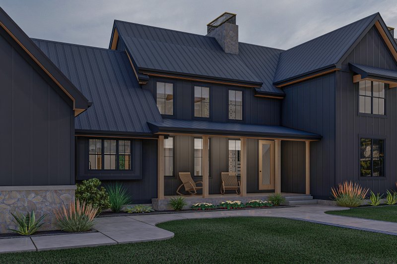 House Design - Exterior - Other Elevation 2 for Farmhouse House Plan #455-239 - 5 bed, 4 bath