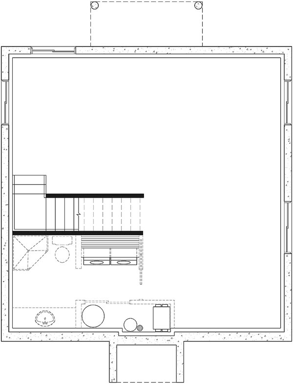 Country Floor Plan - Lower Floor Plan #23-2327