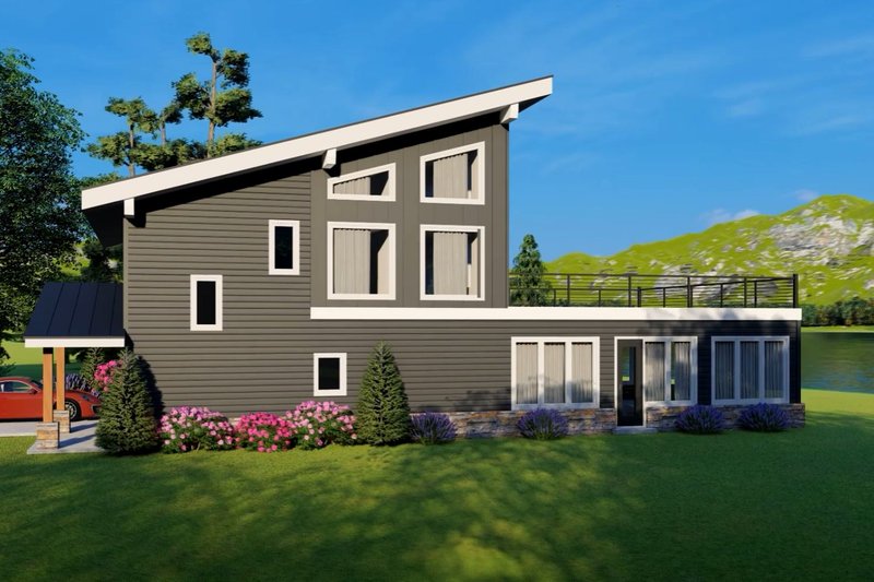 House Blueprint - Photo 1 for Contemporary House Plan #932-678 - 2 bed, 2.5 bath